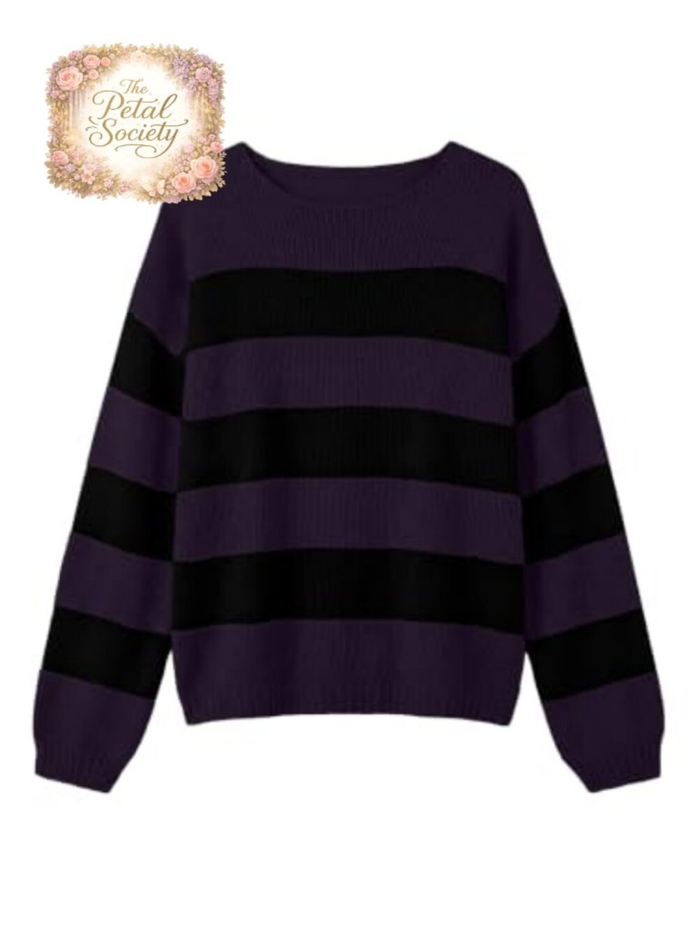 Womens Oversized Color Block Pullover Sweater Crewneck Long Sleeve Knit